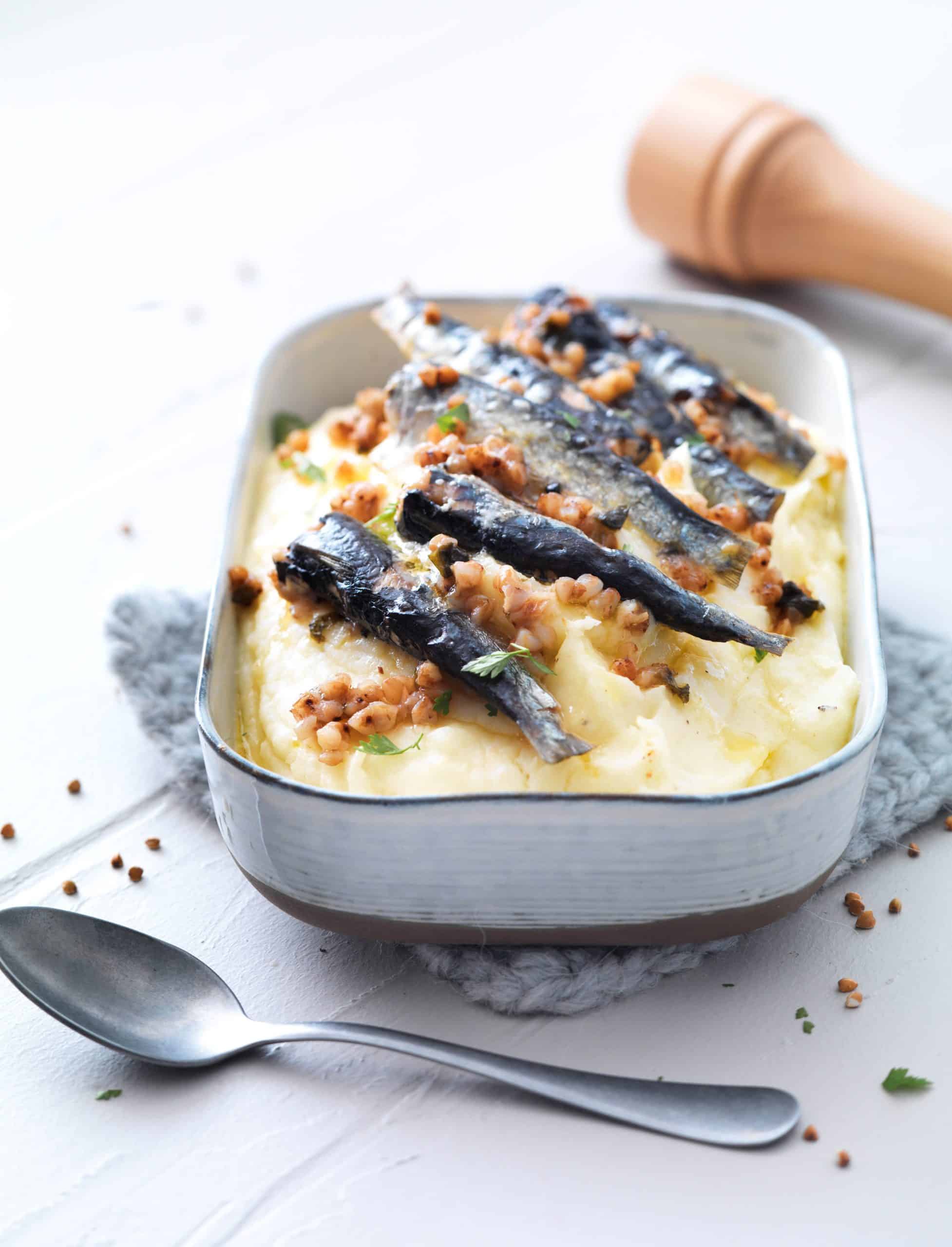 Purée à l'ancienne et sardine sarrasin Conserves de Poissons