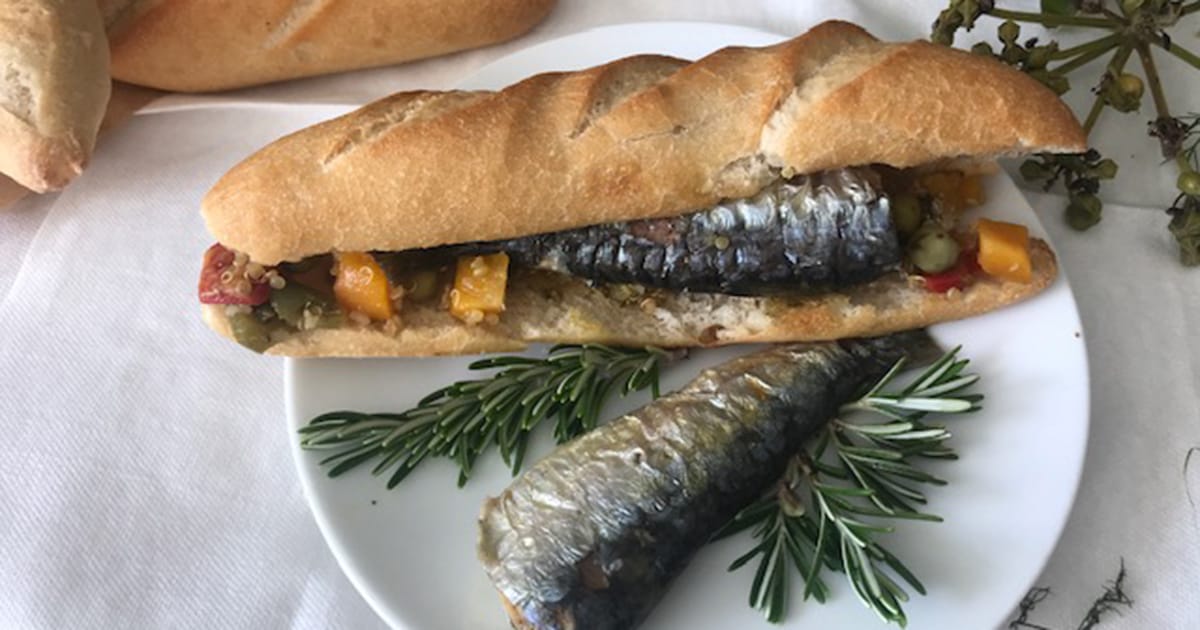 Petit pain à la sardine Conserves de Poissons
